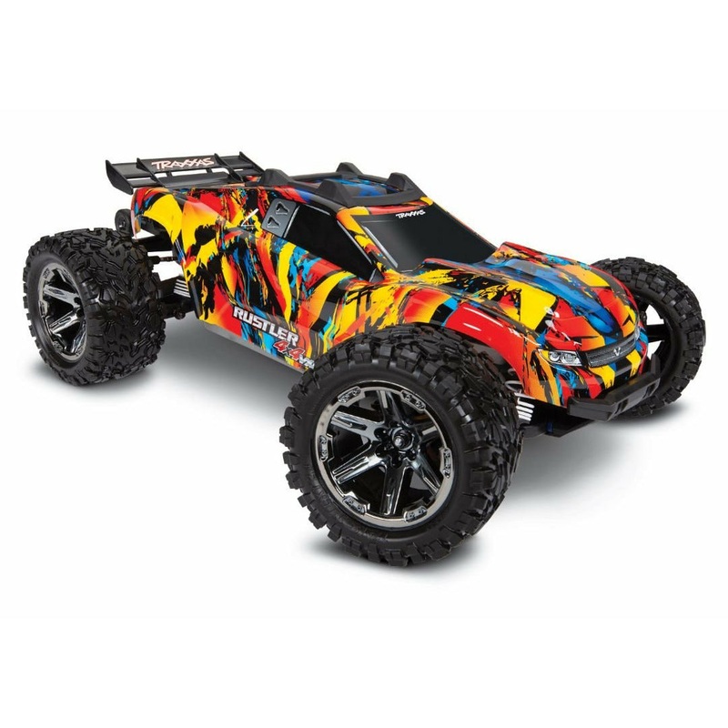 Traxxas Rustler VXL 1/10 RTR 4×4 Stadium Truck – Solar Flare