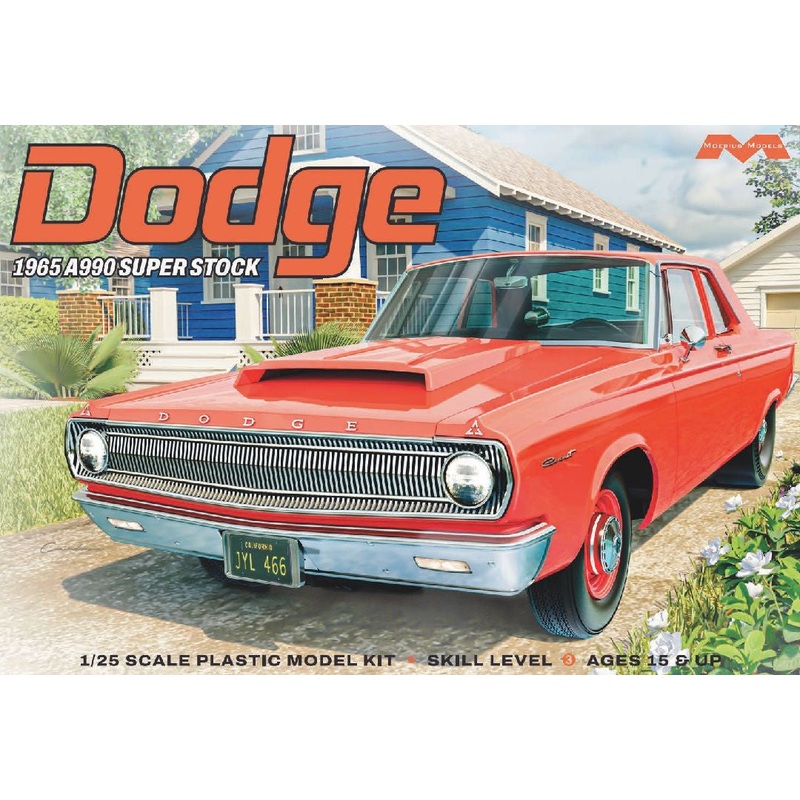 1965 Dodge A990 Super Stock 1/25 Model Kit #2460 by Moebius