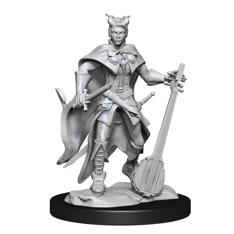 D&D Unpainted Mini – Tiefling Bard Female 90226