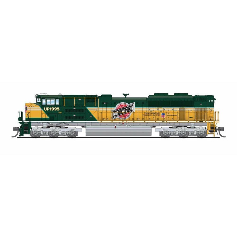 EMD SD70ACe – Sound and DCC – Paragon4(TM) Broadway Limited Imports #7035 Union Pacific #1995 (Chicago & North Western Heritage, Green, Yellow)