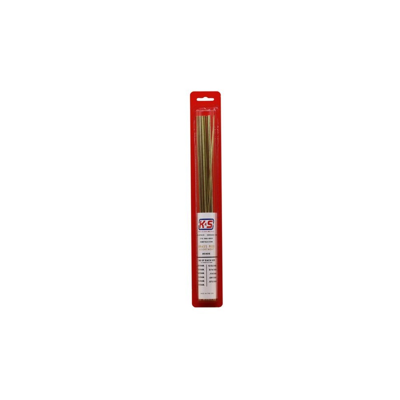 K&S Brass Rod Assortment – 12 (11 pcs) KSE3405