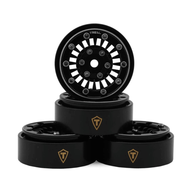 Treal Hobby Type C 1.0 Brass Beadlock Crawler Wheels (4) (27.3g) – Assorted Colours