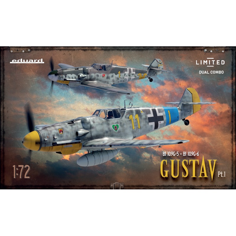Gustav pt.1 Bf 109 G-5 & G-6 Dual Combo Limited Edition 1/72 #2144 by Eduard