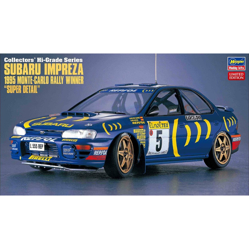 Subaru Impreza 1995 Monte-Carlo Rally Winner ‘Super Detail’ 1/24 #51151 by Hasegawa