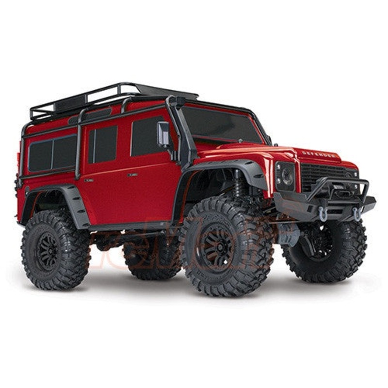 Traxxas 1/10 4WD Crawler RTR TRX-4 Land Rover Defender – Red TRA82056-4RED