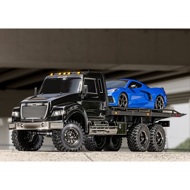 Traxxas TRX-6 Ultimate RC Hauler: 1/10 Scale 6X6 w/ LEDs – Black