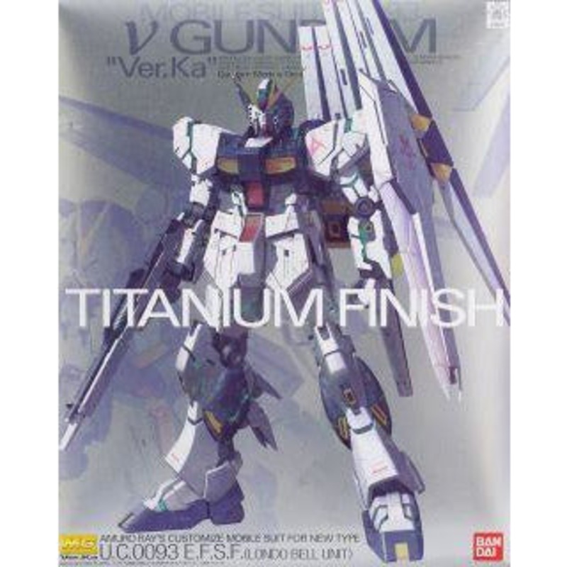 MG 1/100 RX-93  Nu Gundam Ver. Ka (Titanium Finish Ver) #0186575 by Bandai
