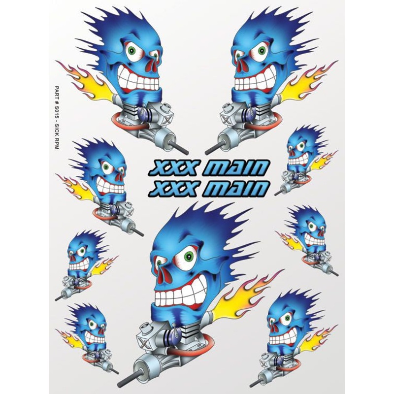 XXX Main Racing Sick RPM Sticker Sheet – XXXS015
