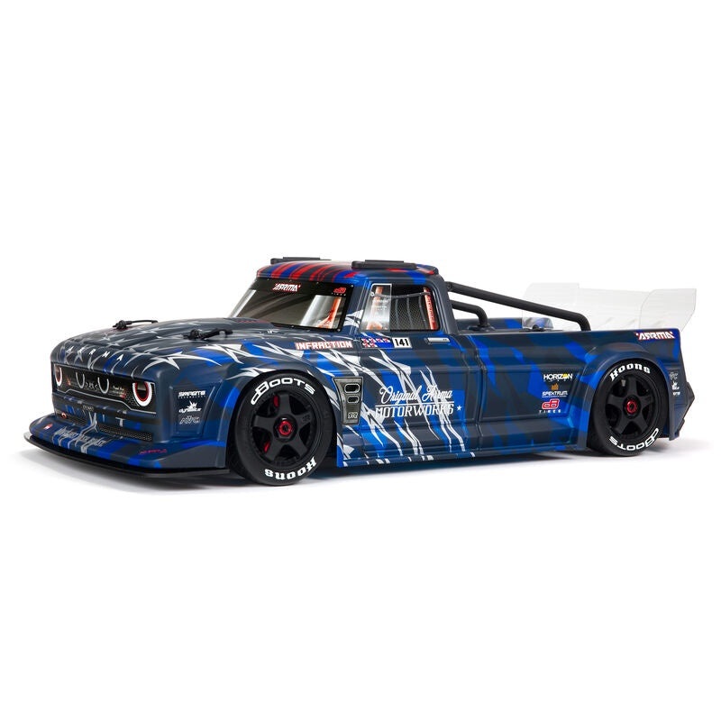 Arrma 1/7 4WD All-Road Truck RTR Brushless Infraction 6S BLX – Blue ARA7615V2T1