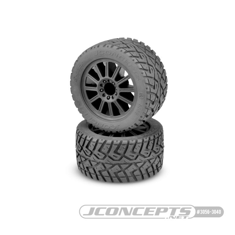 JConcepts G-Locs 2.8 Pre-Mounted w/Rulux Rear Wheels (2) (Black) (Yellow) – JCO3056-3040