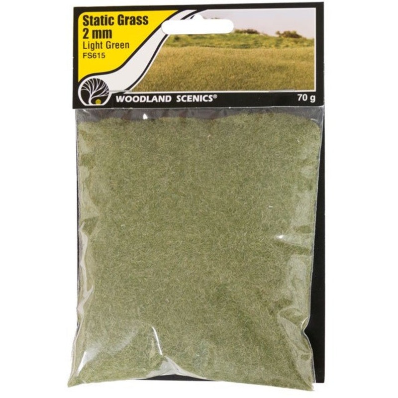 Woodland Scenics Static Grass – 2mm (Light Green) WOO615