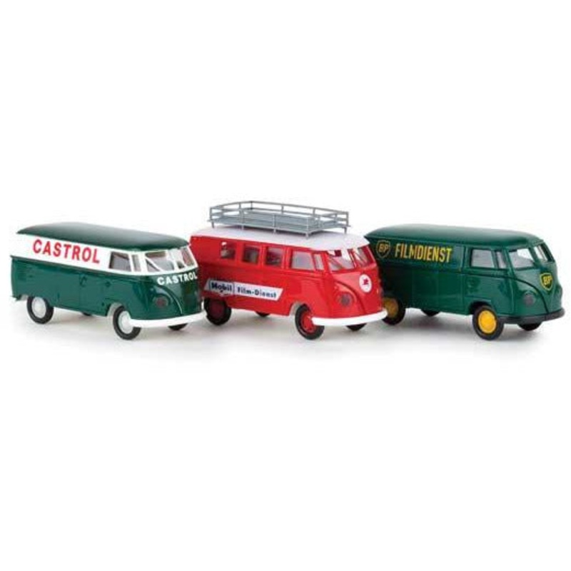 1960-1963 Volkswagen T1 Van Set – Assembled Brekina Automodelle  (3) [HO] #90473 by Brekina