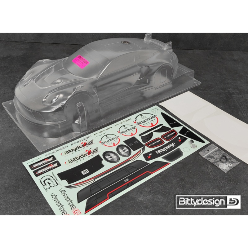 Bittydesign P-GT3R 1/10 GT On-Road Body (Clear) (190mm) (Light Weight) – BDYGT-190PGT3R