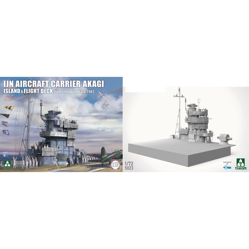 IJN Aircraft Carrier Akagi Bridge & Flight Deck Pearl Harbor Attack 1941 1/72 #5023 by Takom