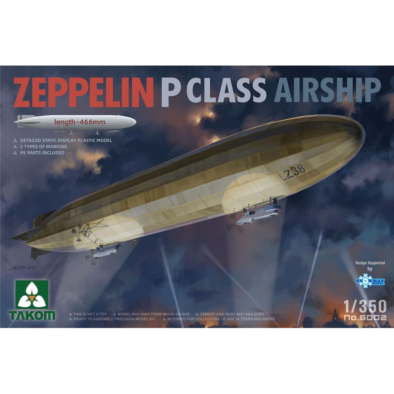 Zeppelin P Classair Ship 1/350 466mm #6002 by Takom
