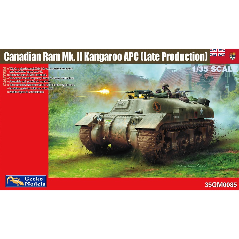 Canadian Ram Mk. II Kangaroo APC (Late Production) 1/35 by Gecko Models