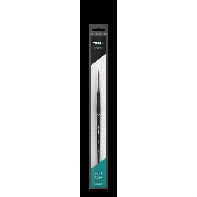 Vallejo Brush B02030 Round #3/0 Synthetic Hair