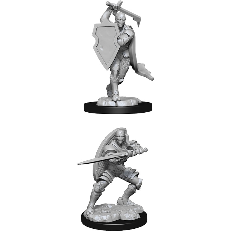 D&D Unpainted Mini – Warforged Fighter 90147