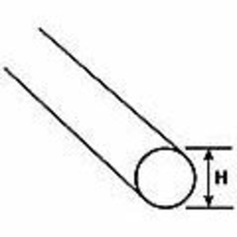 Plastruct 1/16 (1.6mm) x 9 Clear Acrylic Rod (40pcs) PLA90291