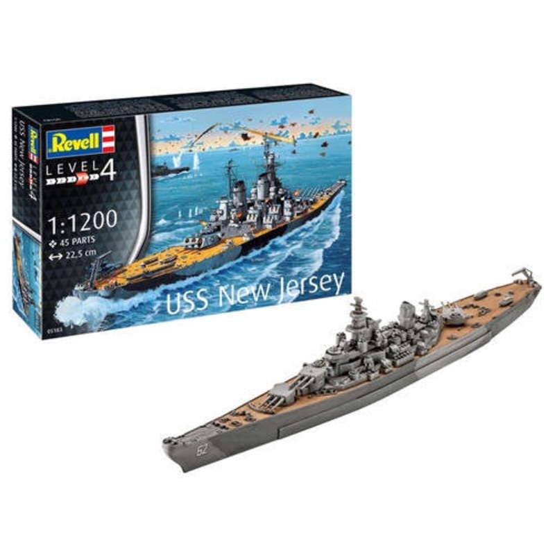 Battleship USS New Jersey 1/1200 by Revell