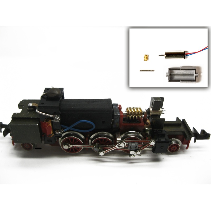 Conversion kit with bell armature motor Minitrix BR 24 BR 64