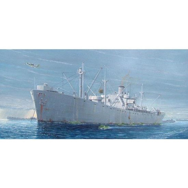 WW2 Liberty Ship S.S. Jeremiah O’Brien 1/350 Model Ship Kit #5301 by Trumpeter
