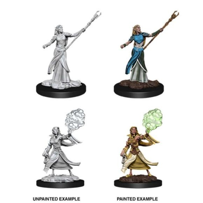 D&D Unpainted Mini – Female Elf Sorcerer 90054