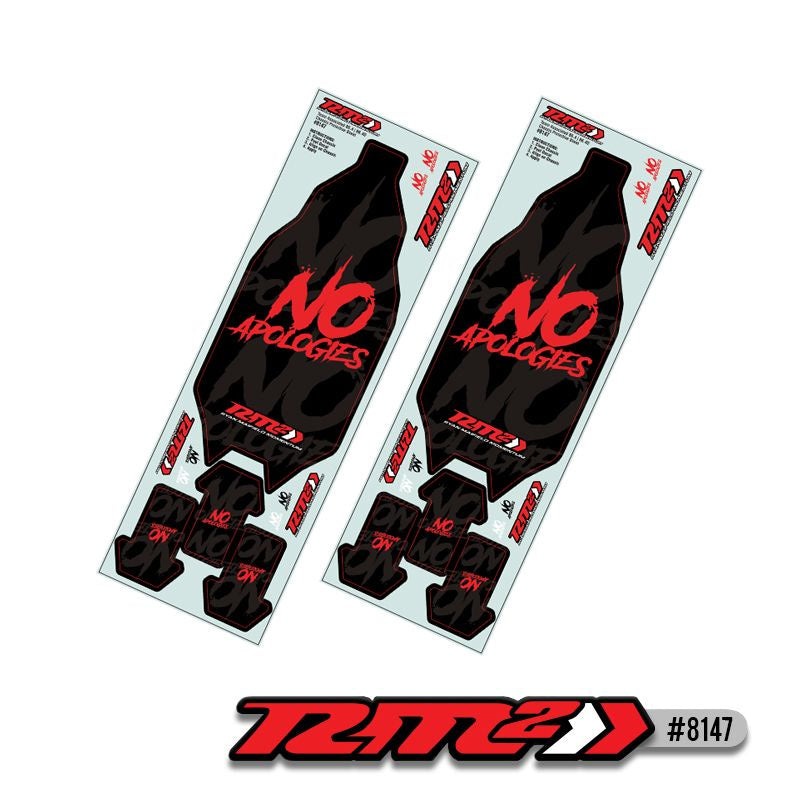 JConcepts AE B6.4/B6.4D No Apologies Precut Chassis Protective Sheet (2) (RM2) – JCO8147