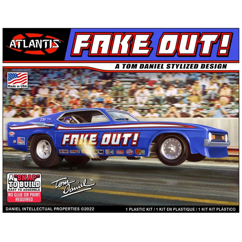 Tom Daniel Fake Out Funny Car Snap 1/32 Model Car Kit #8275 by Atlantis