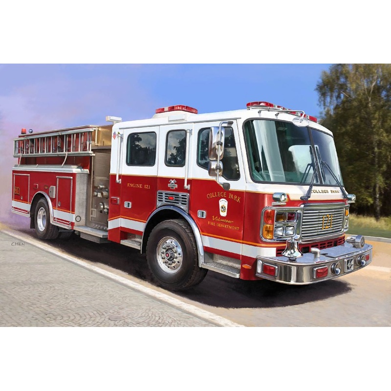American LaFrance Eagle Fire Pumper 1/72 #07445 by Trumpeter