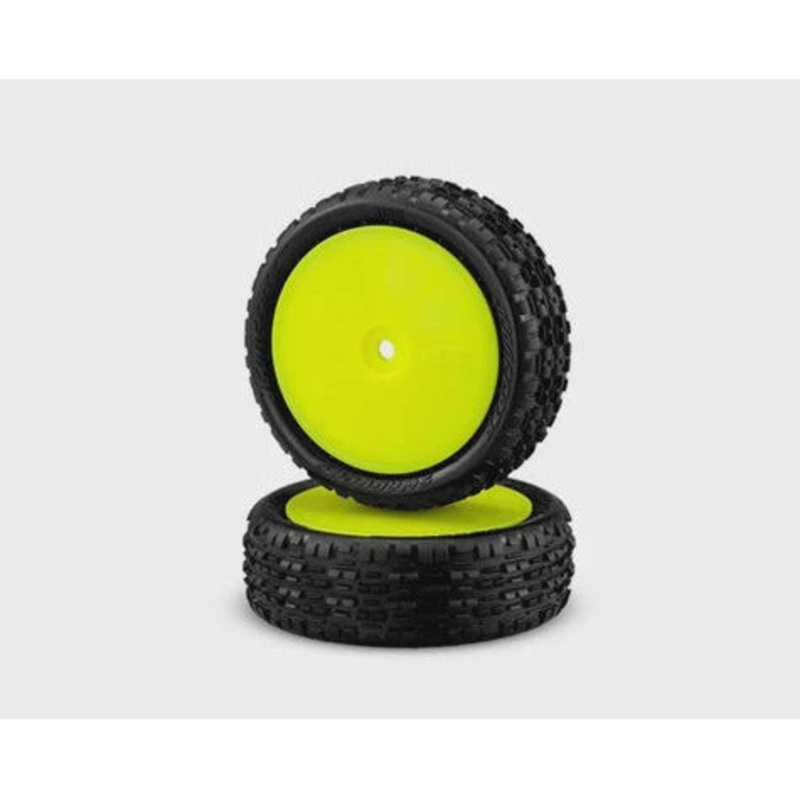 JCO3166-201011 Swagger 2.2 Mounted 4WD Front Buggy Carpet Tires (Yellow) (2) (Pink) w/12mm Hex