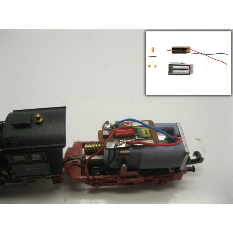Conversion kit coreless motor replaces Minitrix motor 41290240