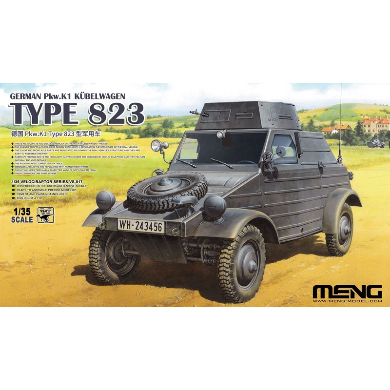 German Pkw.K1 Kbelwagen Type 823 1/35 #VS-017 by Meng