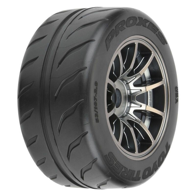 Pro-Line Toyo Proxes R888R 2.9 53/107 Belted Pre-mounted Tires Rear (2) (S3) w/Spectre Wheels – PRO10200-11