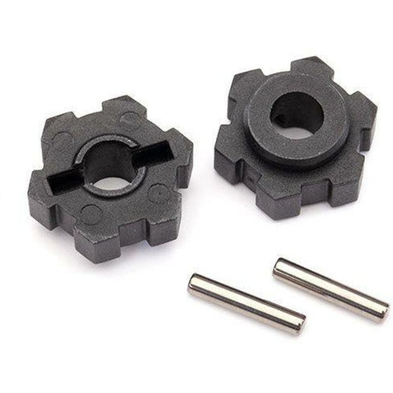 Traxxas Wheel hubs, hex (2)/ 2.5×12 pins (2) TRA8956