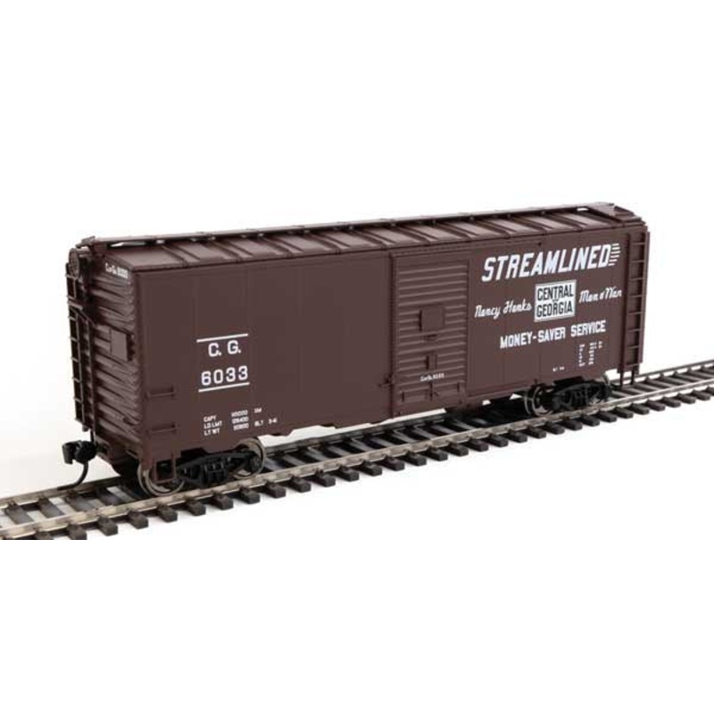 40′ AAR Modified 1937 Boxcar – Ready to Run #2730 Central of Georgia #6033 HO