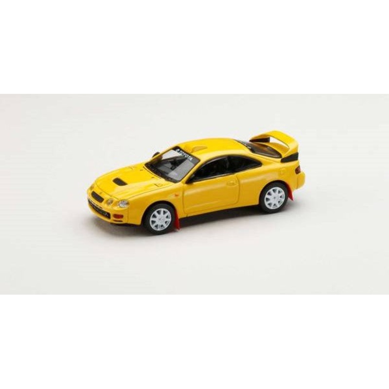 [ Back-order ] Hobby Japan HJ641064CY 1:64 Toyota CELICA GT-FOUR WRC Edition ST205 Customized Version 8 Spokes Wheel SUPER BRIGHT YELLOW Diecast model car