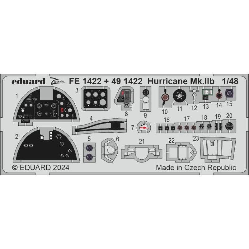 Detail Kit for Arma Hobby Hurricane Mk.IIb 1/48 by Eduard