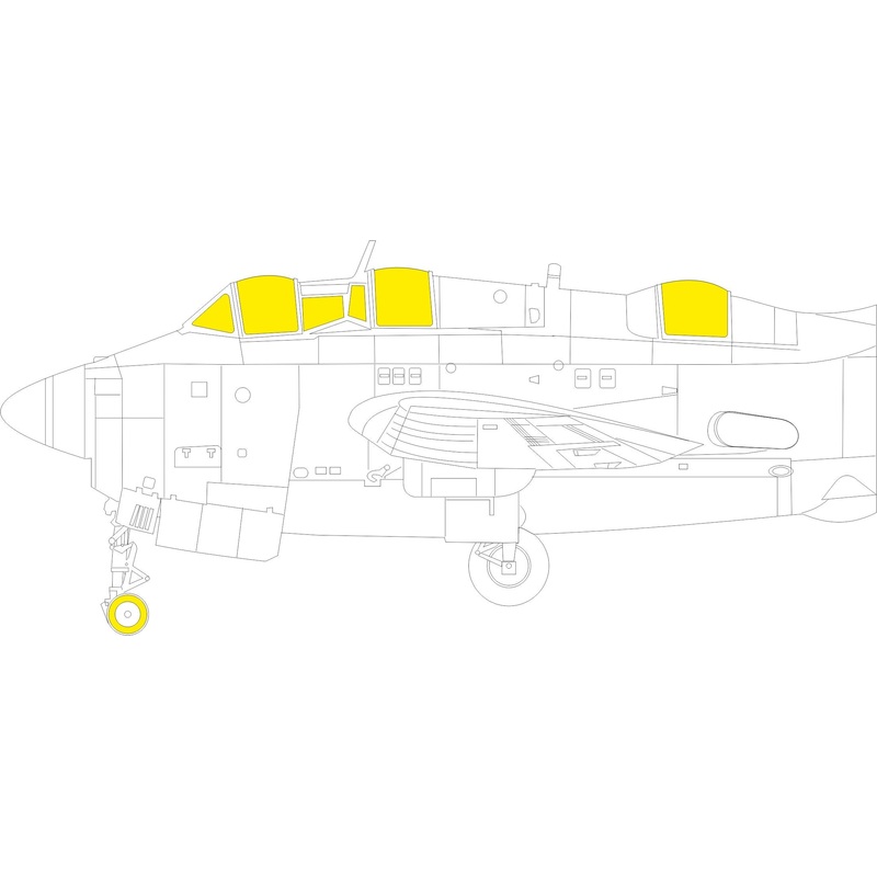 Masking Set for Airfix Gannet AS.1/AS.4 1/48 by Eduard
