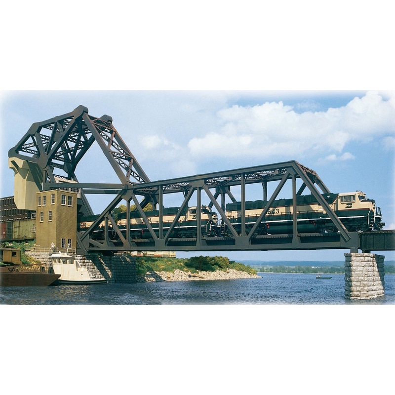 Operating Single-Track Railroad Bascule Bridge — Kit