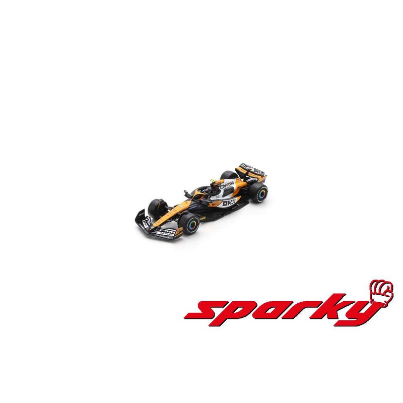 Y409 SPARK sparky 1:64 scale McLaren MCL38 F1 McLaren Singapore GP 2024 L. Norris #4 model car