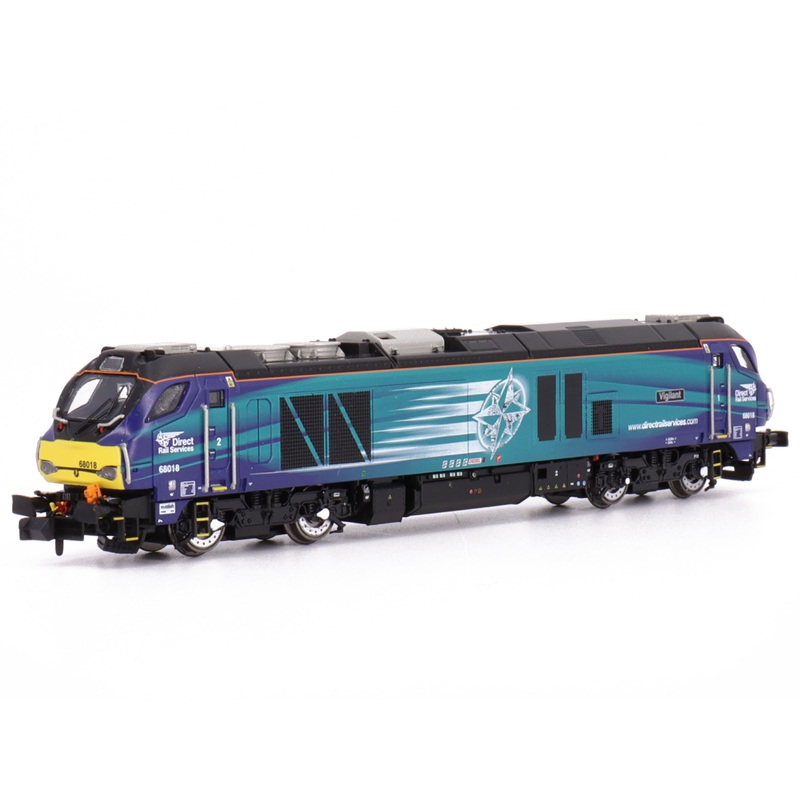 DCC + Sound Diesel Locomotive Class 68 Vigilant 68018 DRS Compass Fitted