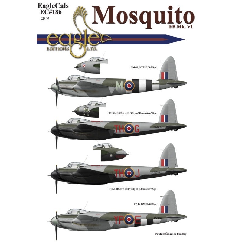 Eagle Editions Decal Set 1/32 Mosquito FB.VI/MK. VI – EC186-32