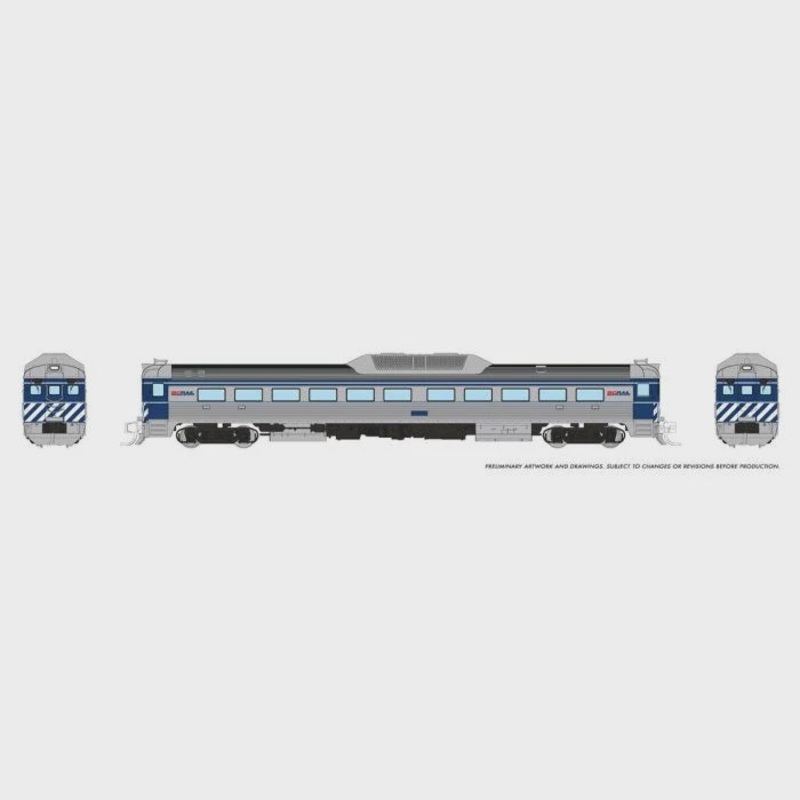 Rapido N Budd RDC-1 (Ph 2) (DC/Silent): BC Rail – Blue
