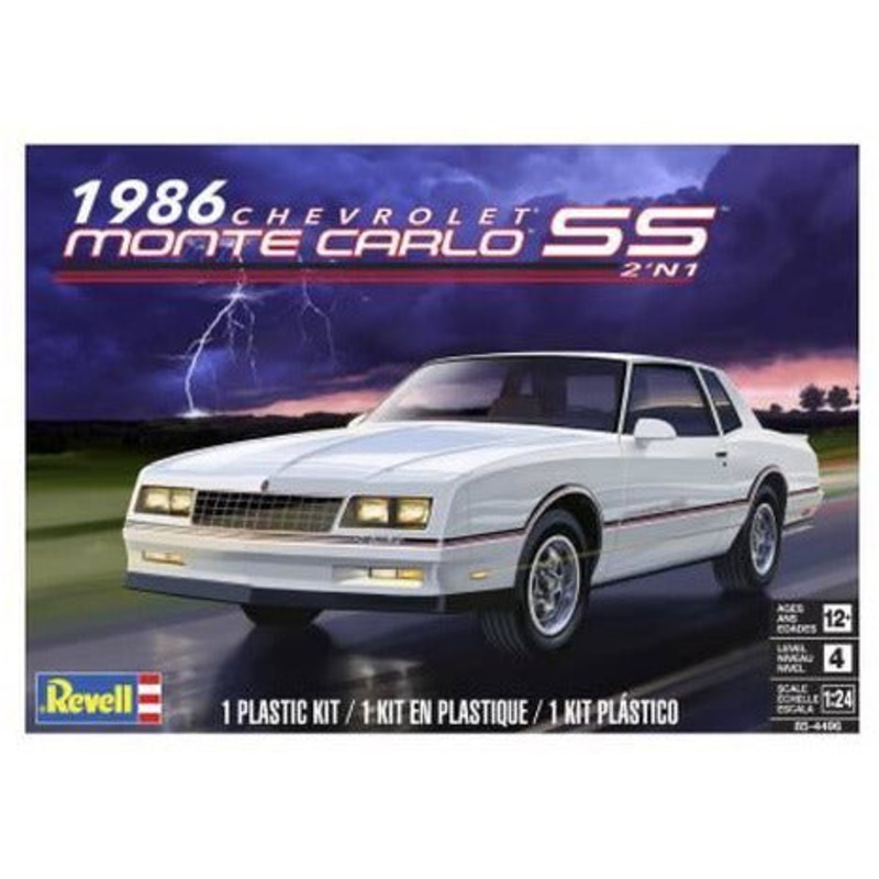 1986 Chevroletrolt Monte Carlo SS 2’n1 1/24 #4496 by Revell
