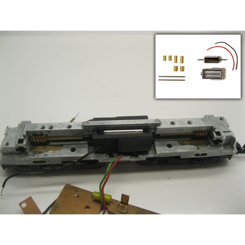Conversion kit with bell armature motor Minitrix NS 1200