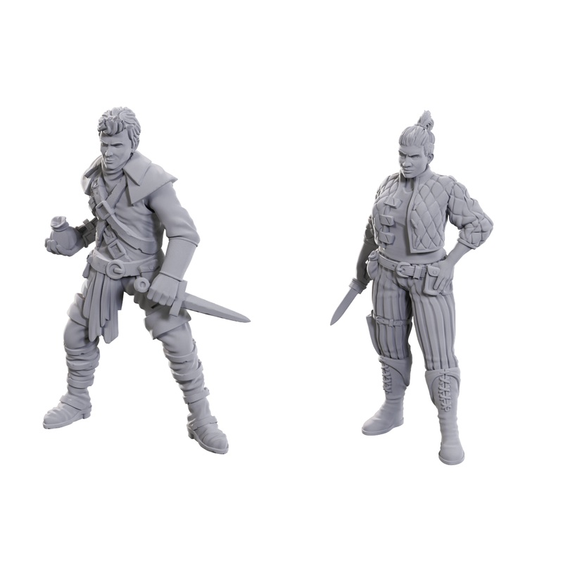 D&D Unpainted Mini – Cutpurses Male & Female 90714