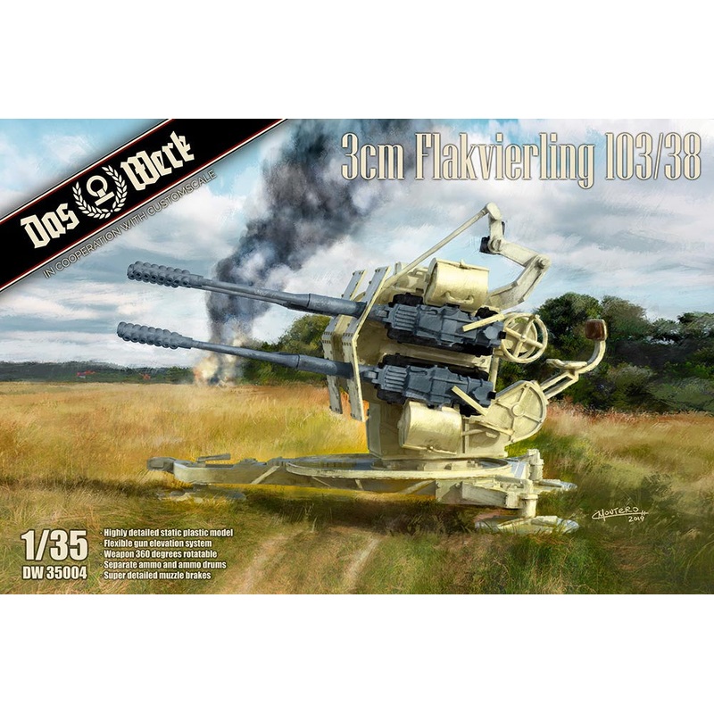Flakvierling 3cm 103/38 1/35 by Das Werk