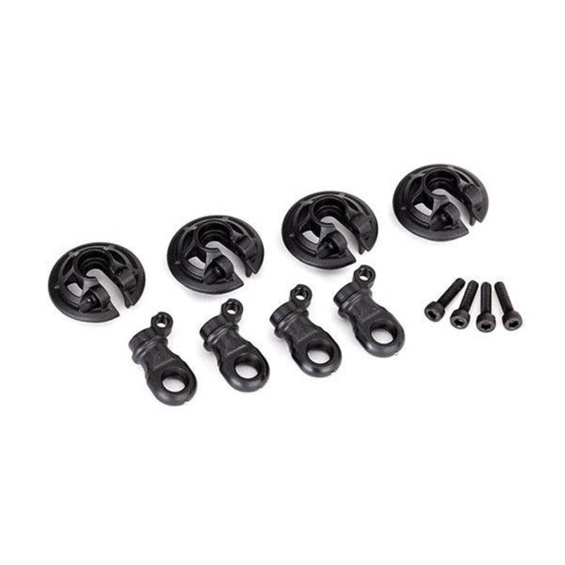 TRA8459 Traxxas Spring retainers, lower (captured) (4)/ 2.5×10 CS (4)