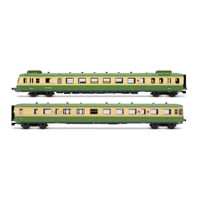 DCC + Sound Diesel railcar RGP2 SNCF Ep.IV 2-car